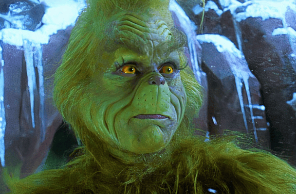 Jim Carrey in The Grinch.