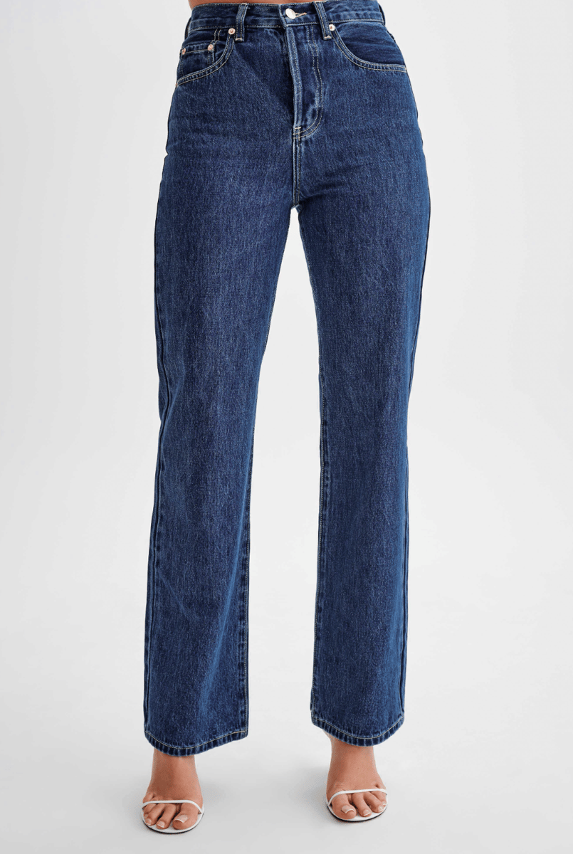 Meshki indigo jeans.