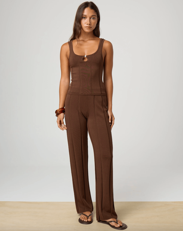 Glassons brown knit pants.