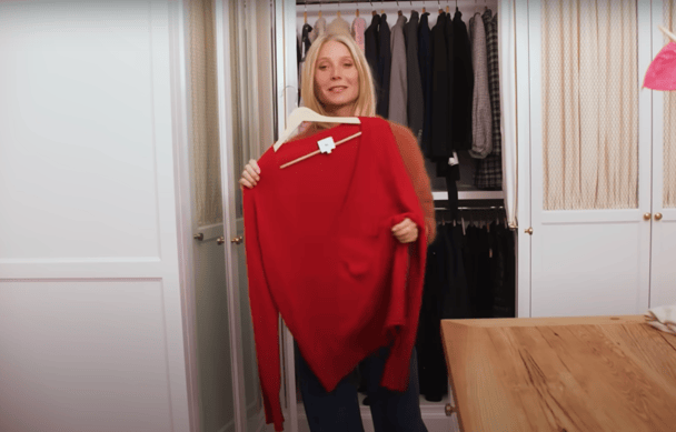 Gwyneth Paltrow shares her knitwear collection in a video for Goop