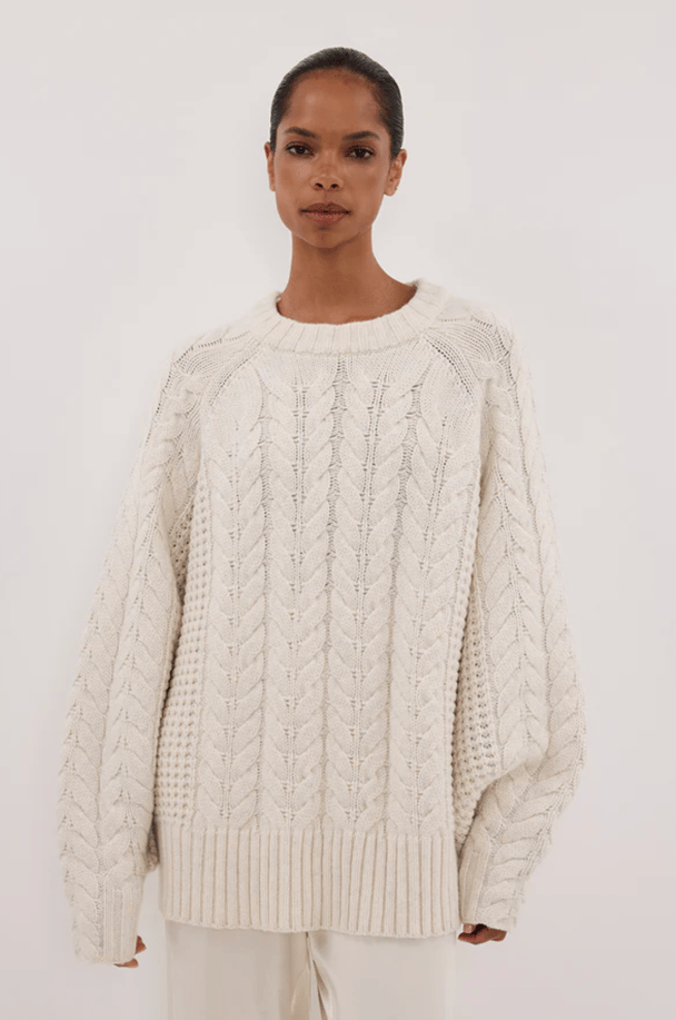 Dissh cable knit sweater.