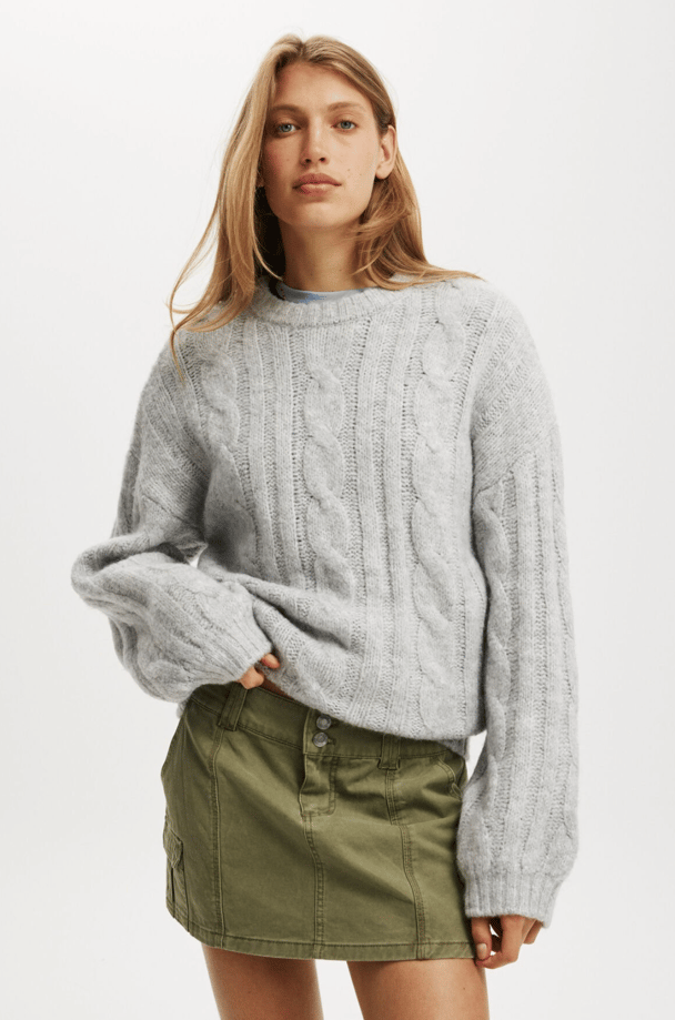 Cotton On Luxe Crew pullover.