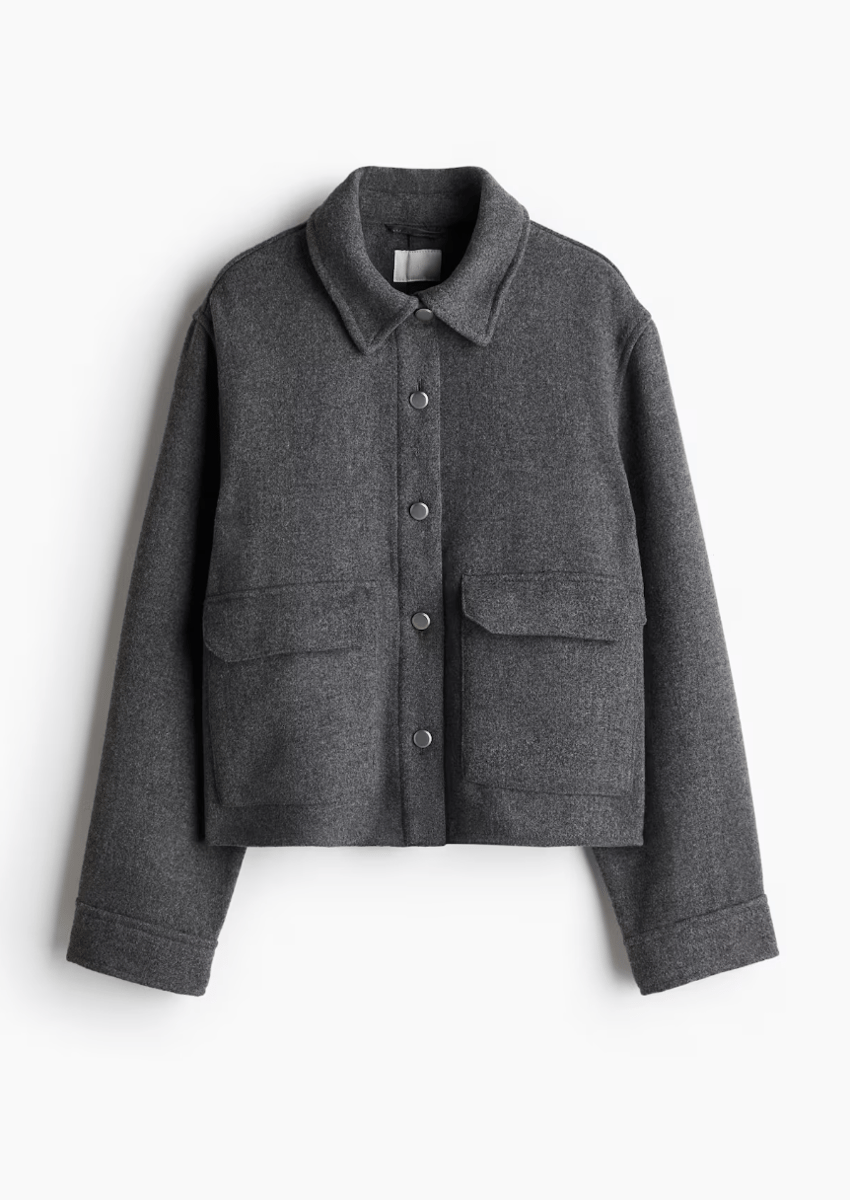 H&M button front jacket.