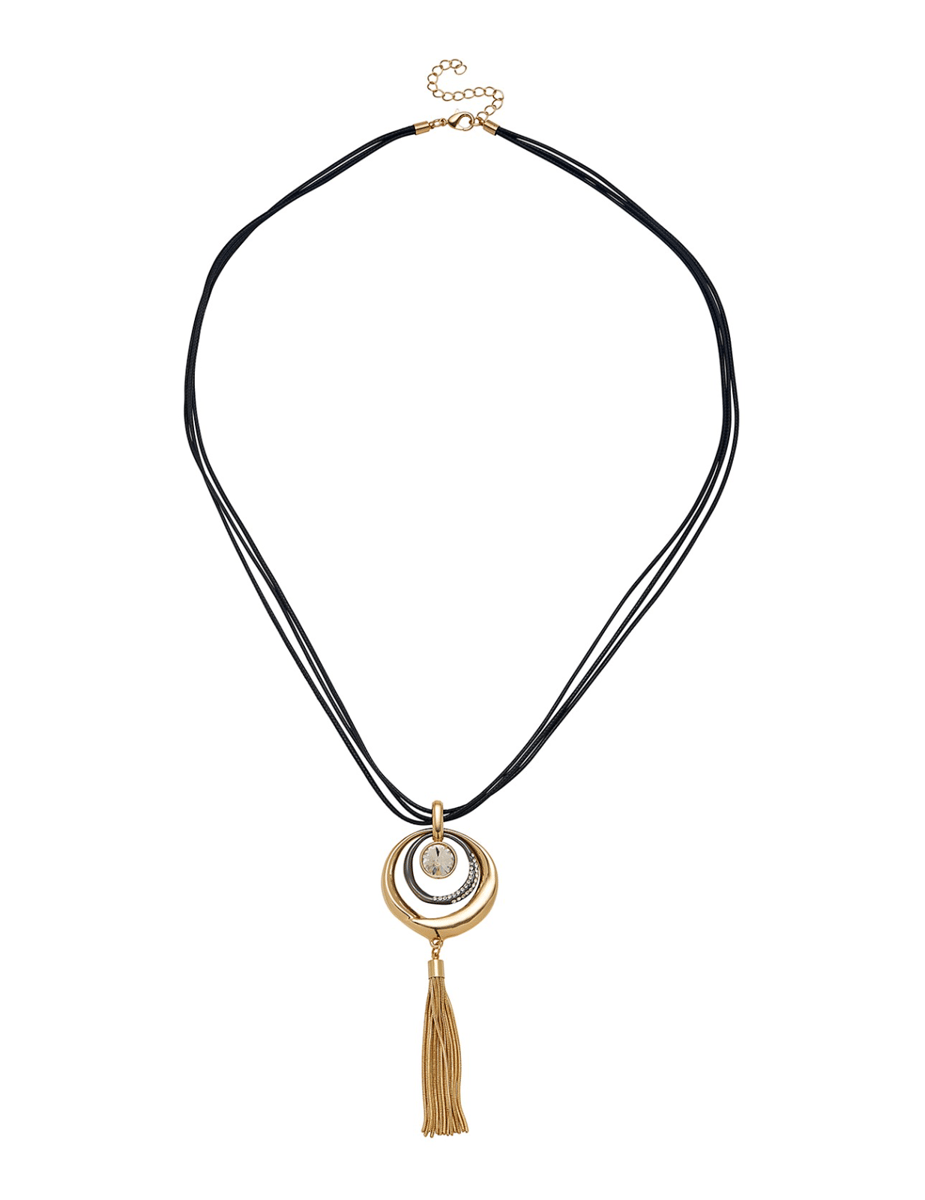 Agenda Long Pendant Necklace.