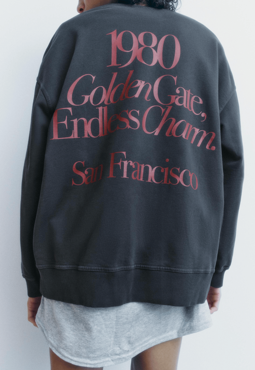 Zara faded sweatshirt.