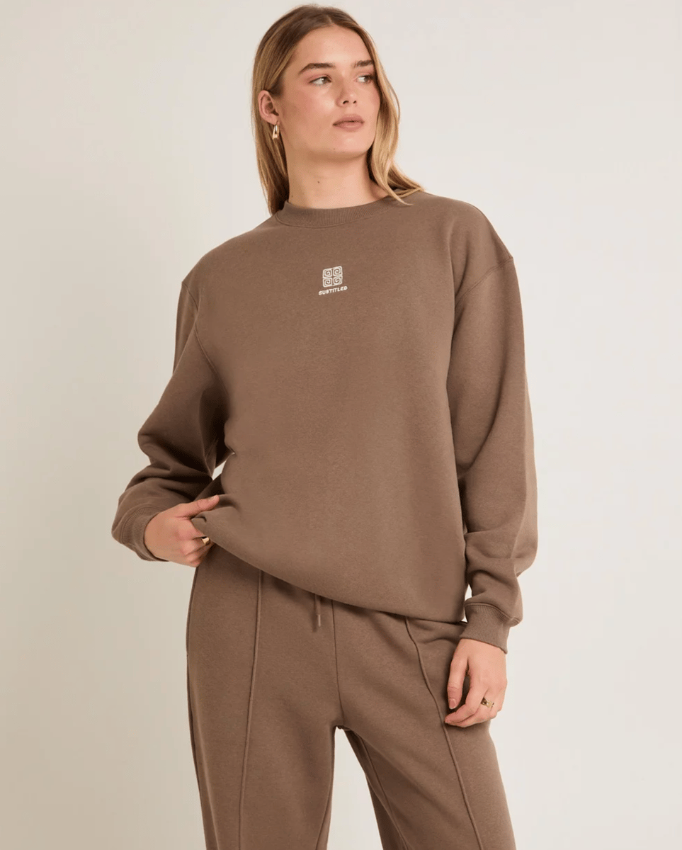 Subtitled Spiros Oversized Jumper.