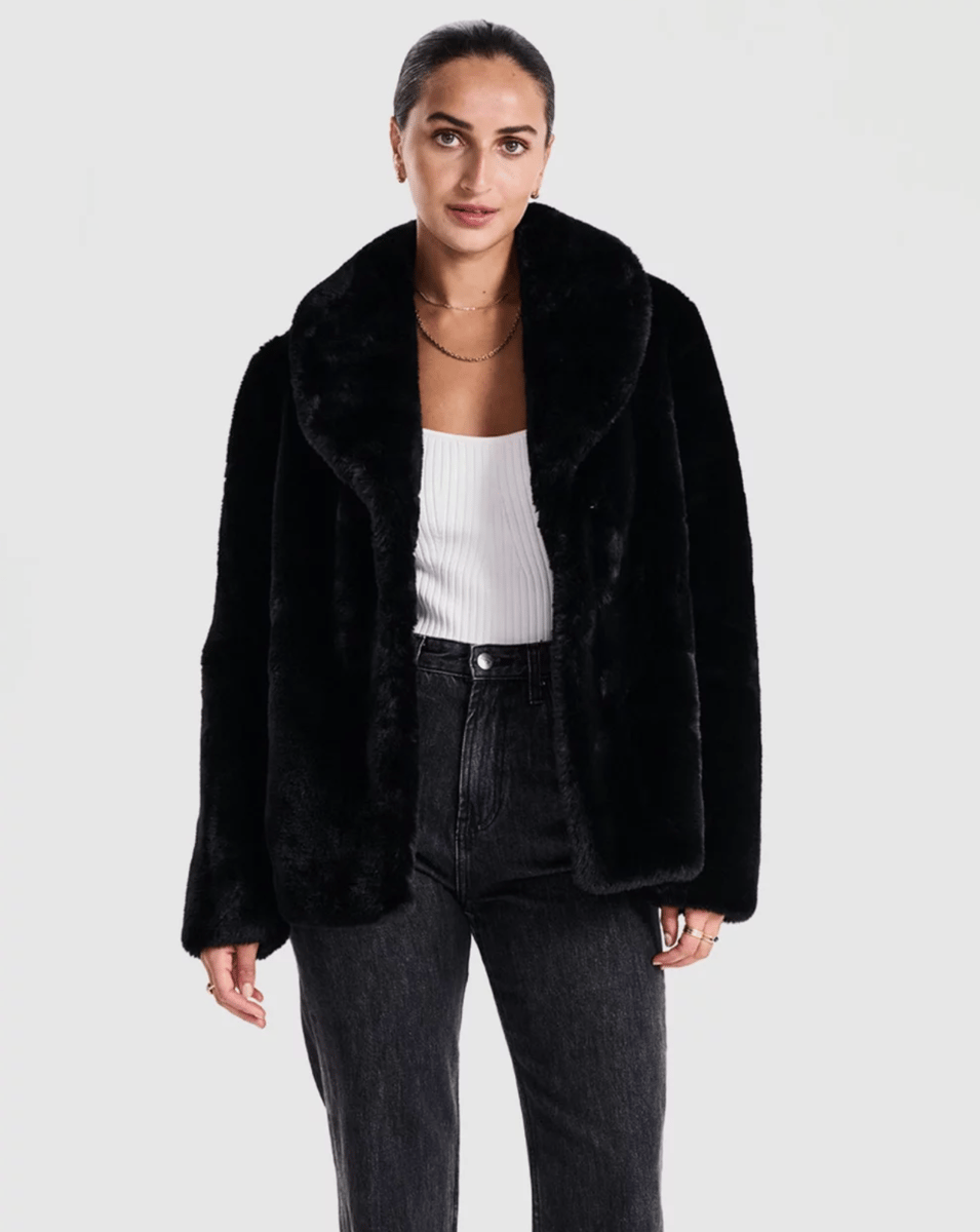 Ena Pelly Marni Faux Fur Jacket.