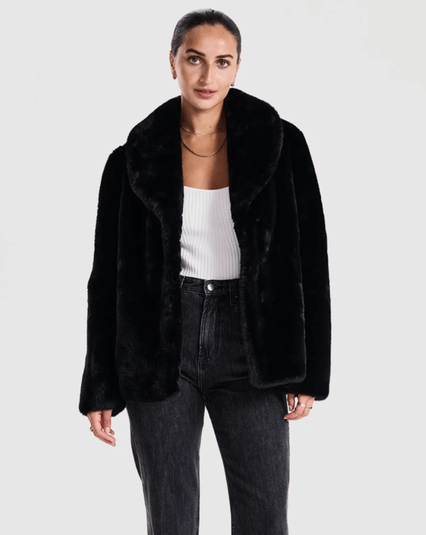 Ena Pelly Marni Faux Fur Jacket.