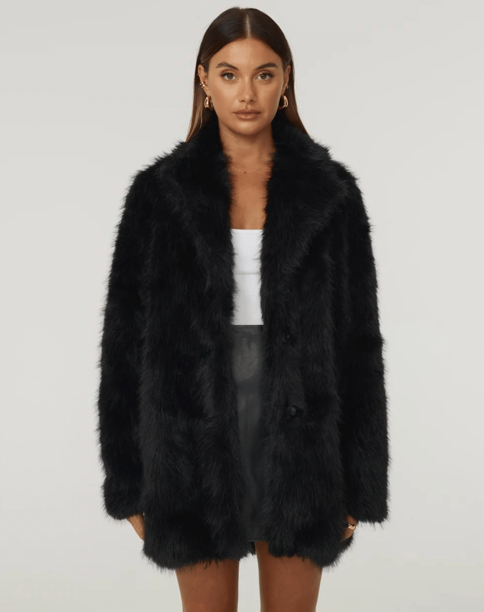 Tussah Brigitte Faux Fur Coat.