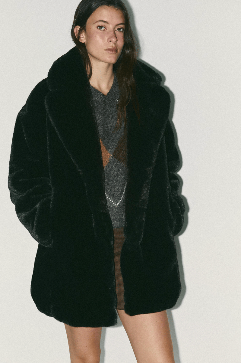 Zara Faux Fur Coat.
