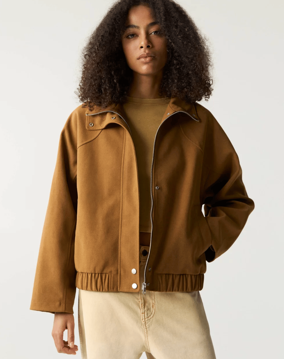 Pull & Bear Faux Suede Jacket.