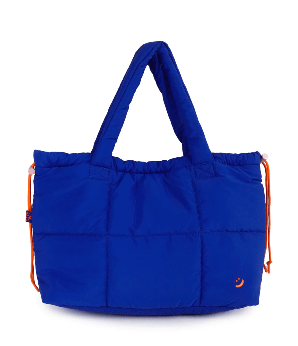 The Somewhere Co Cobalt Marshmallow Tote.