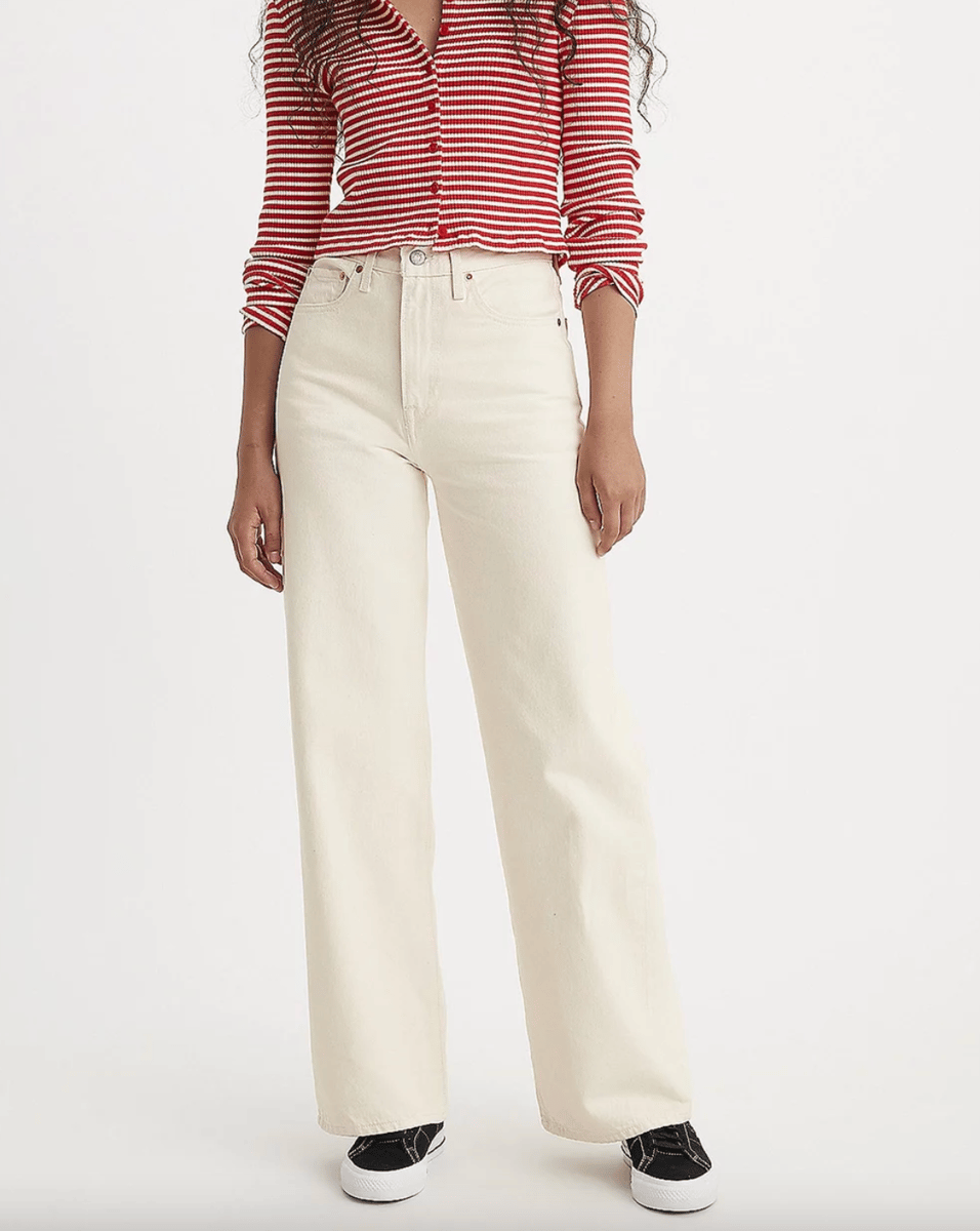 Levi's Ribcage Wide-Leg Jeans.