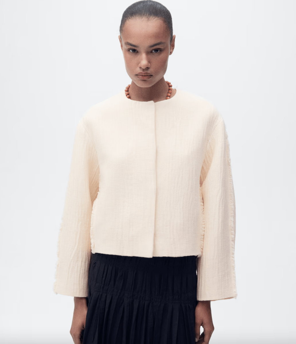 MNG Oversized Cotton Jacket.