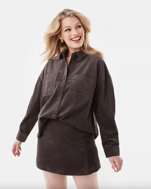 The Kmart Long Sleeve Corduroy Shirt in Espresso