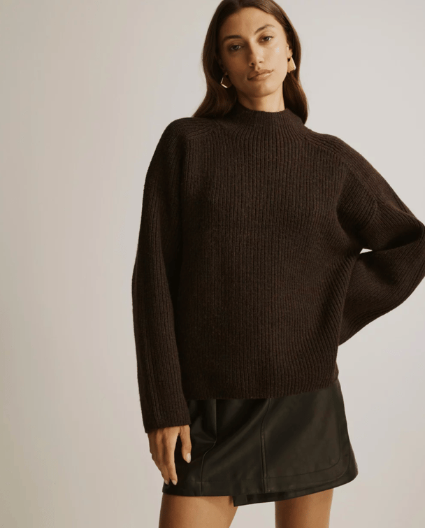 Atmos & Here Marnie Mock Neck Jumper.
