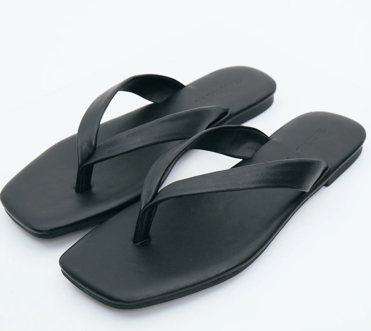 Glassons Square Toe Leather Thong.