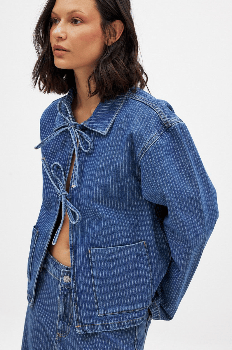 NA-KD denim shirt.