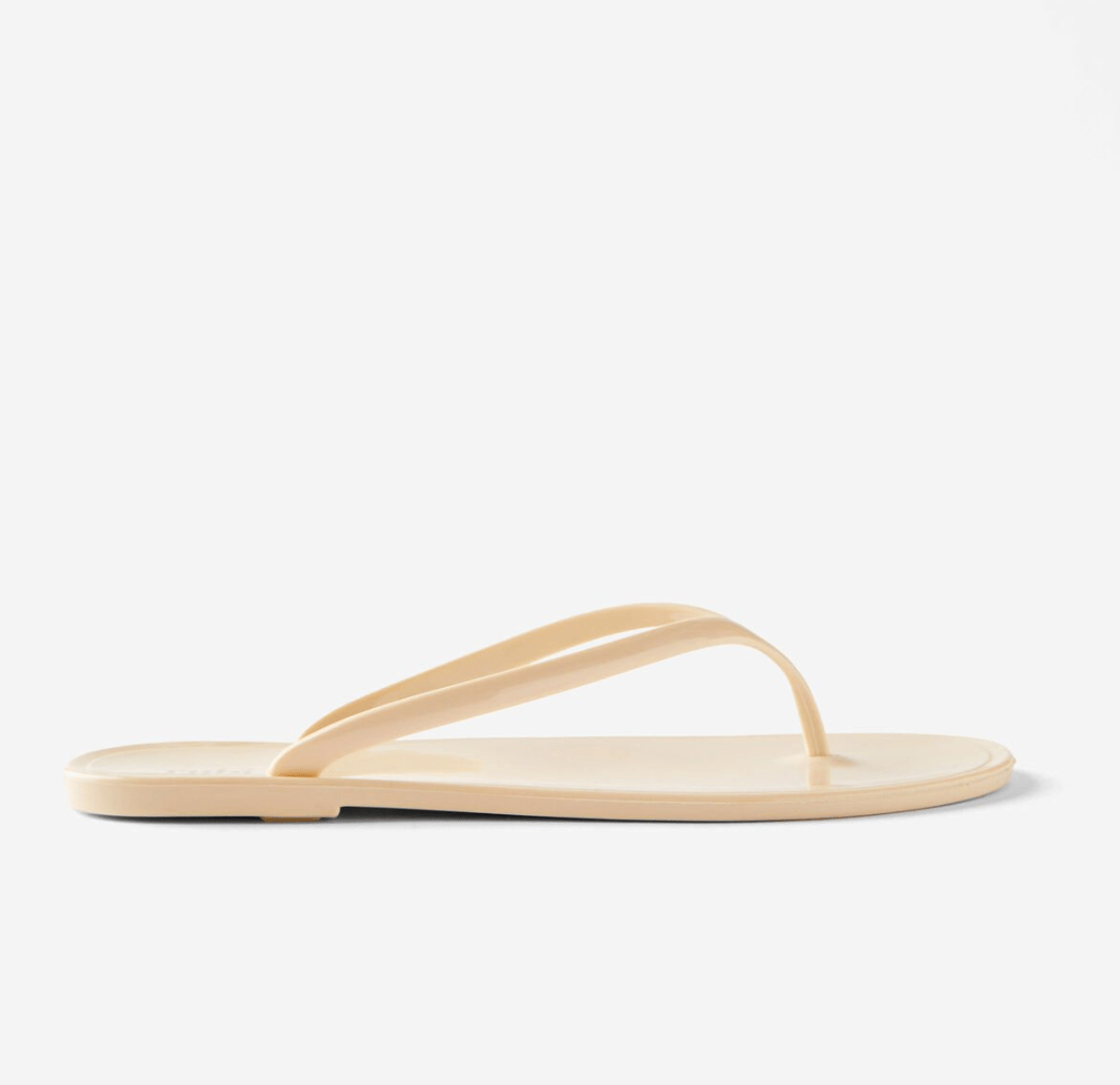 Rubi jelly flip flops.