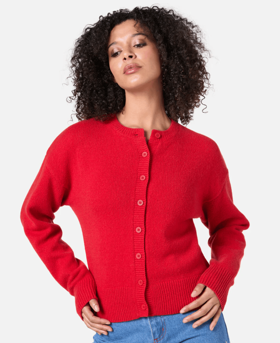 Princess Highway red cardigan.