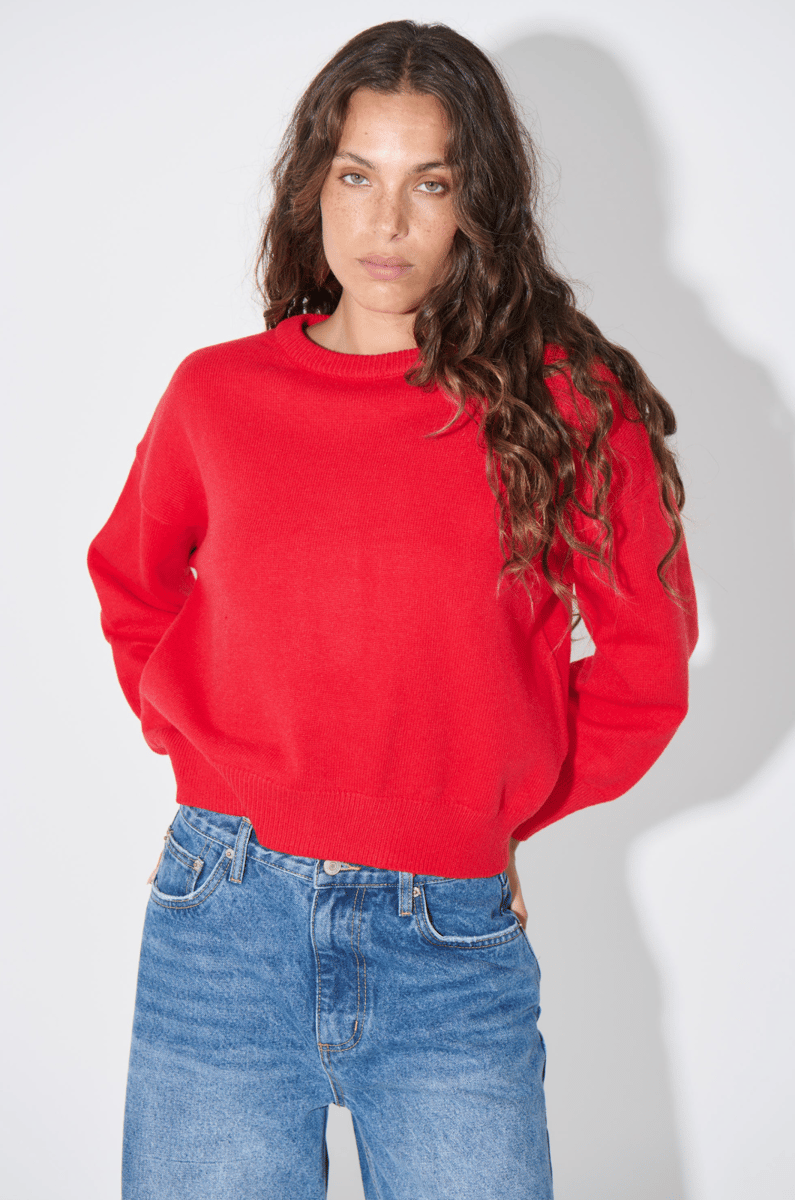 Bronze Snake red sweater.