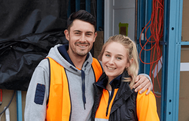 Jesse Maguire and Paige Beechey.