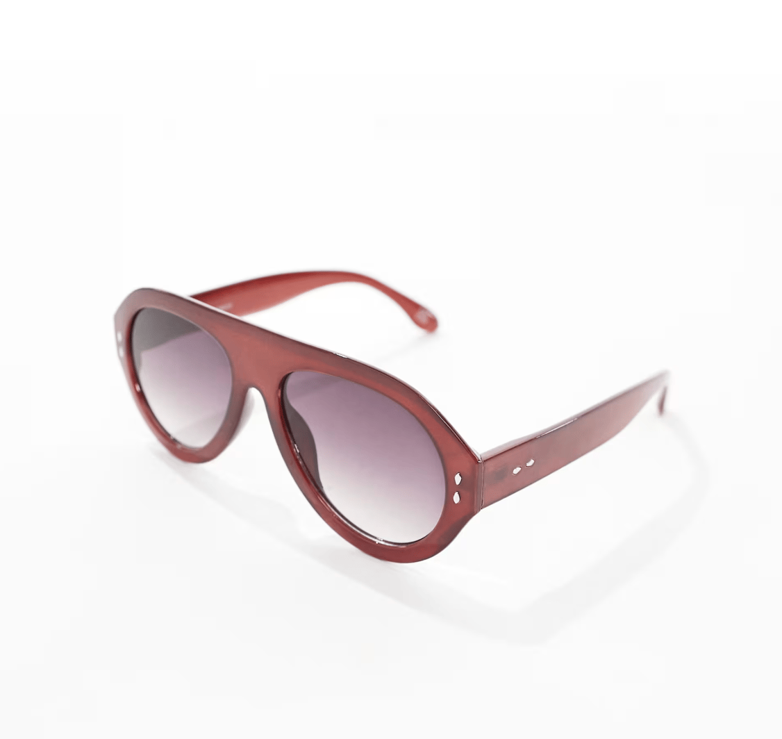 ASOS Design Chunky Aviator Sunglasses