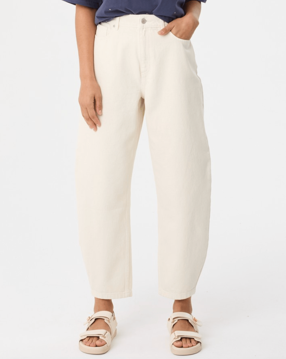 Big W Women's Cropped Barrel Jeans