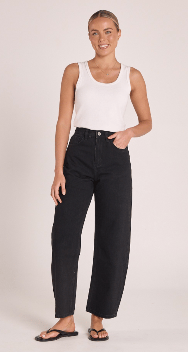 Feather + Noise Lola Barrel Jean