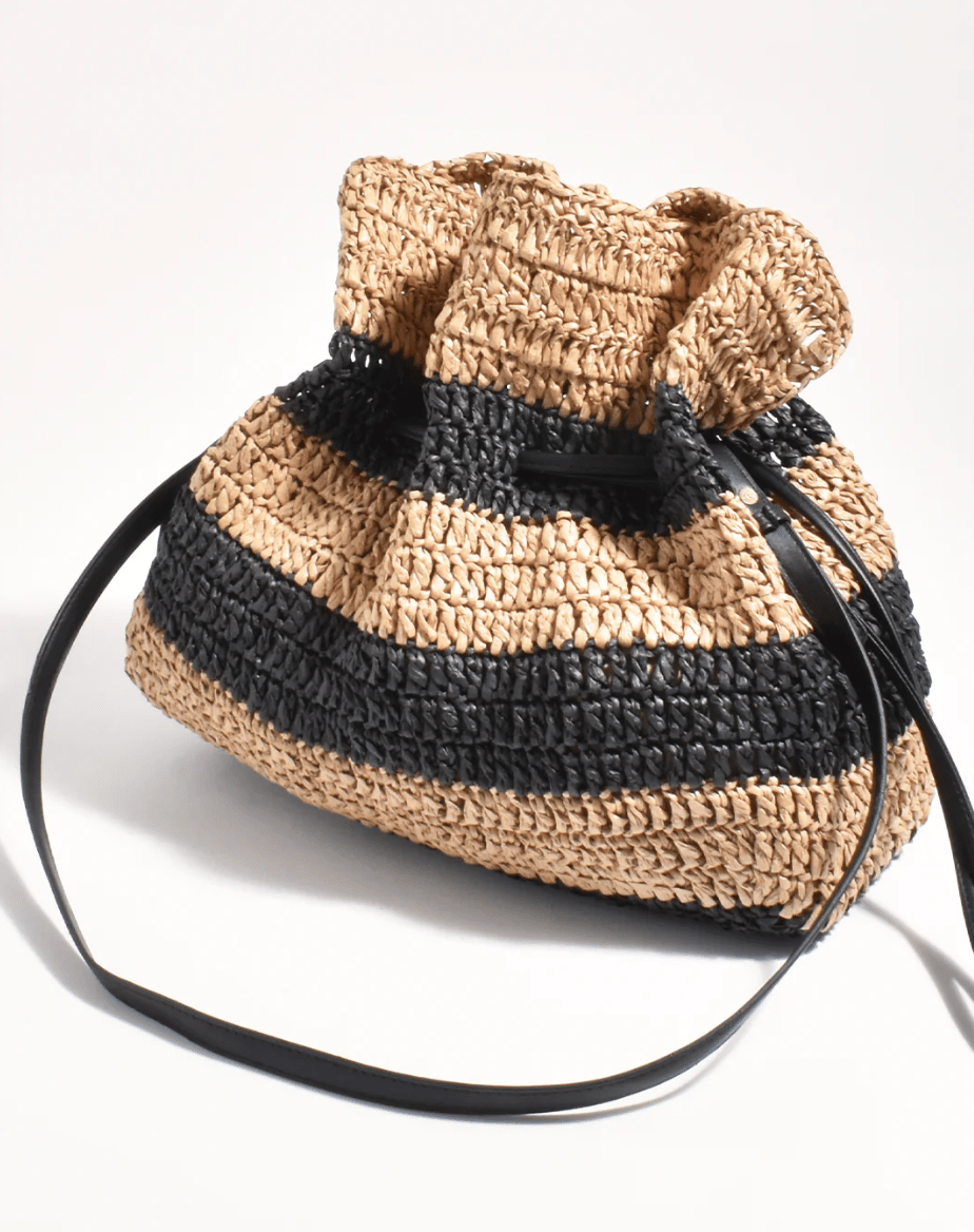 Adorne paper woven bag.
