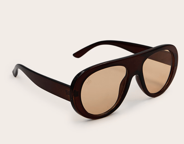 Pretty Little Thing round aviator sunglasses.