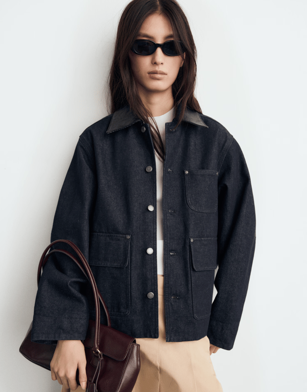 MNG denim jacket.