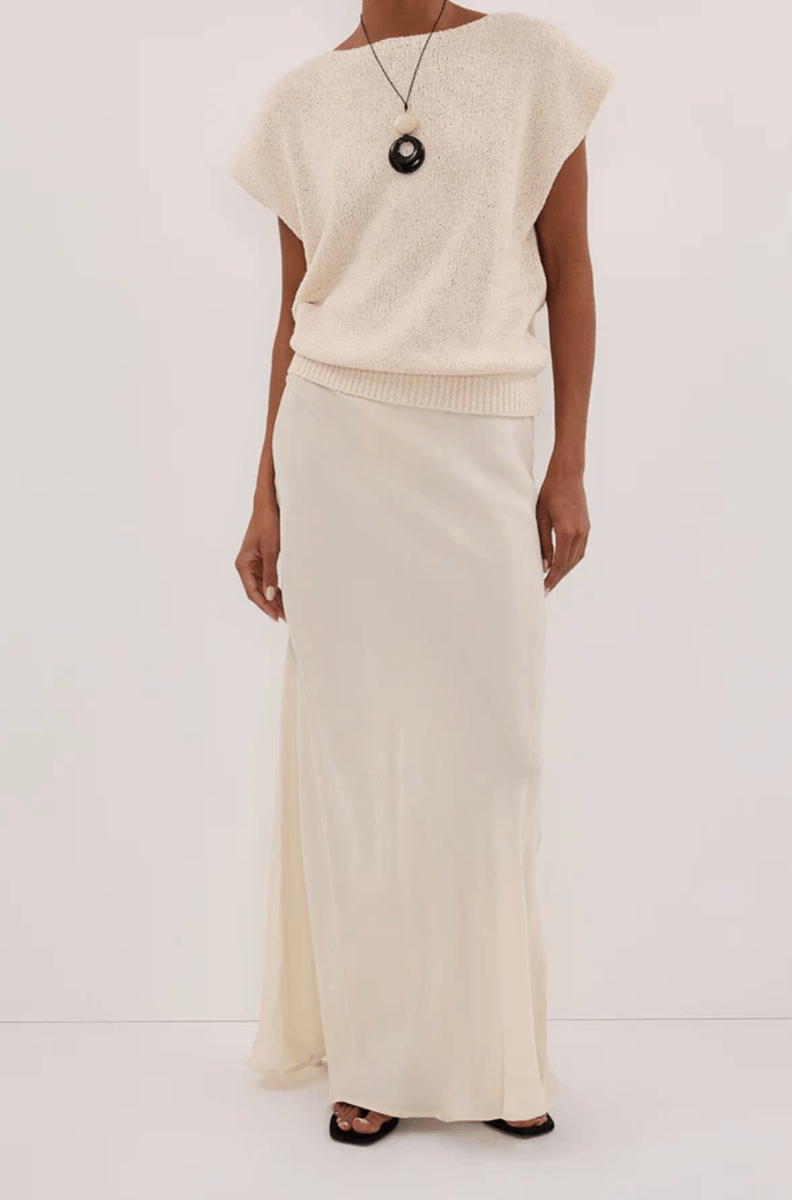 DISSH Connie Sandstone Cupro Maxi Skirt