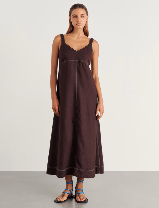Jag brown maxi dress.