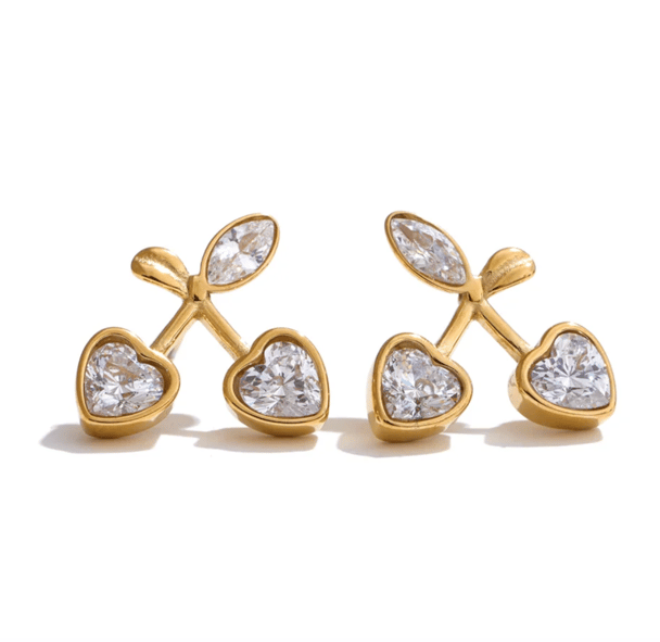 Hoops & Gems stud earrings.