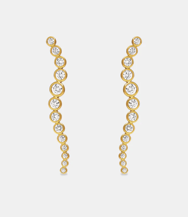 Saint Valentine drop earrings.