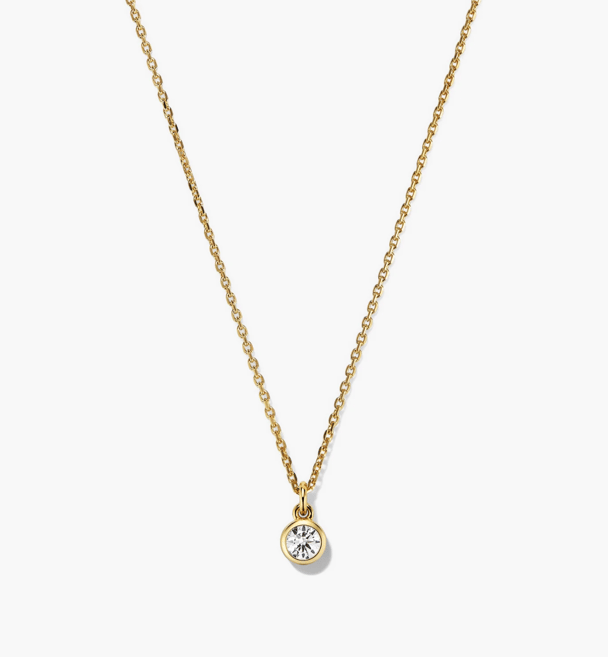 Mejuri birthstone necklace.