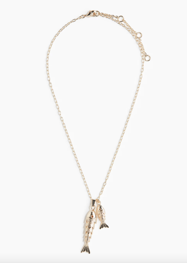 H&M fish necklace.