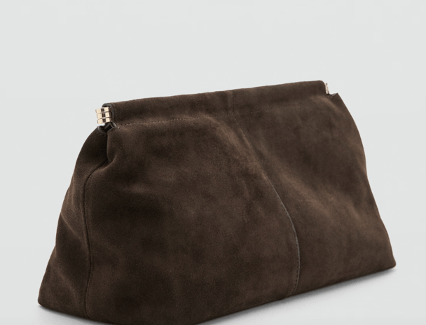 MNG suede handbag.