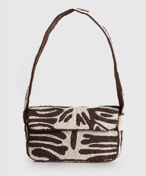 Laura Jones beaded handbag.
