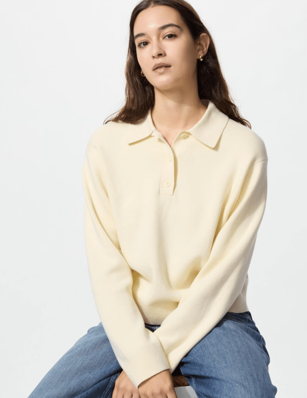 Uniqlo polo sweater.