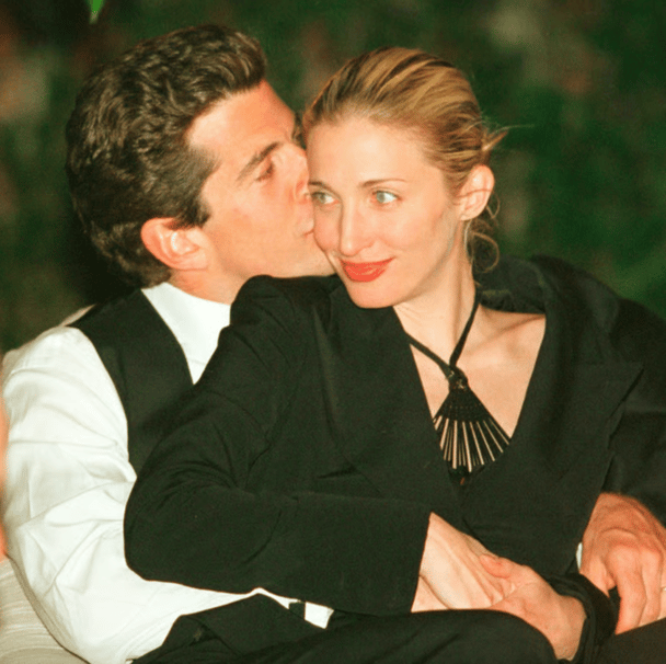John F Kennedy Jr. and Carolynne Bessette Kennedy.