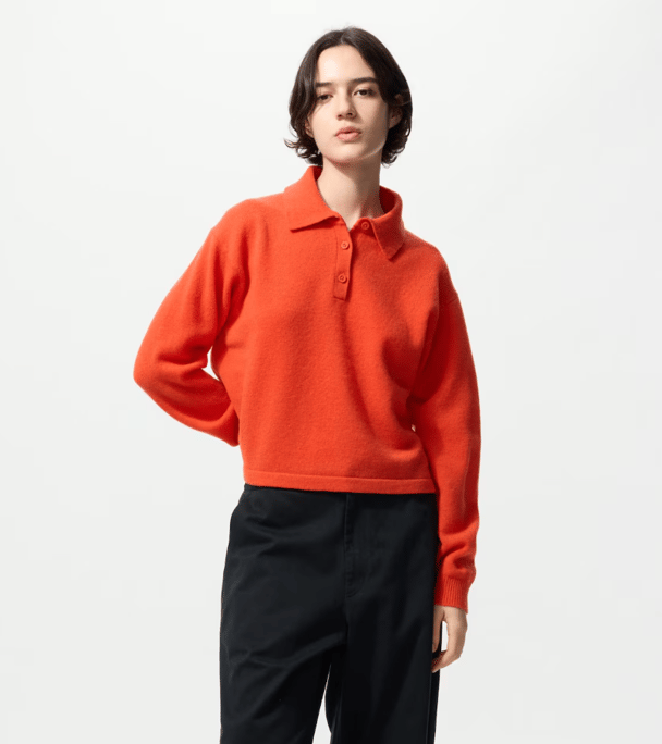 Uniqlo polo knit.
