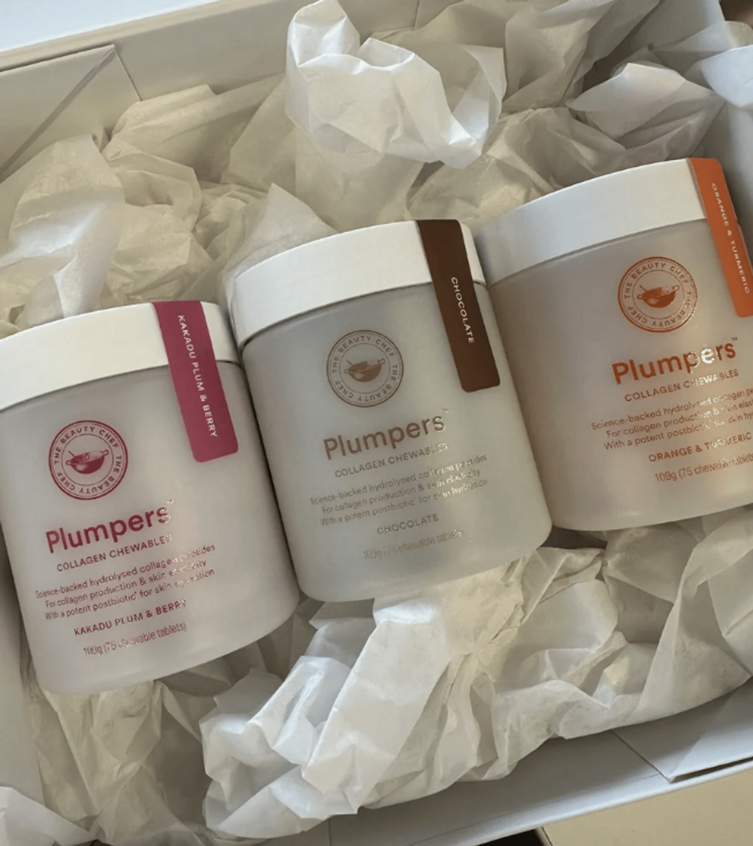 The Beauty Chef Plumpers Collagen Chewables. Image: Supplied.