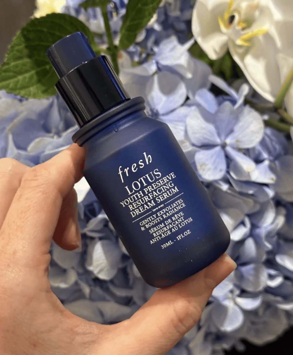 Fresh Lotus Youth Preserve Resurfacing Dream Serum.