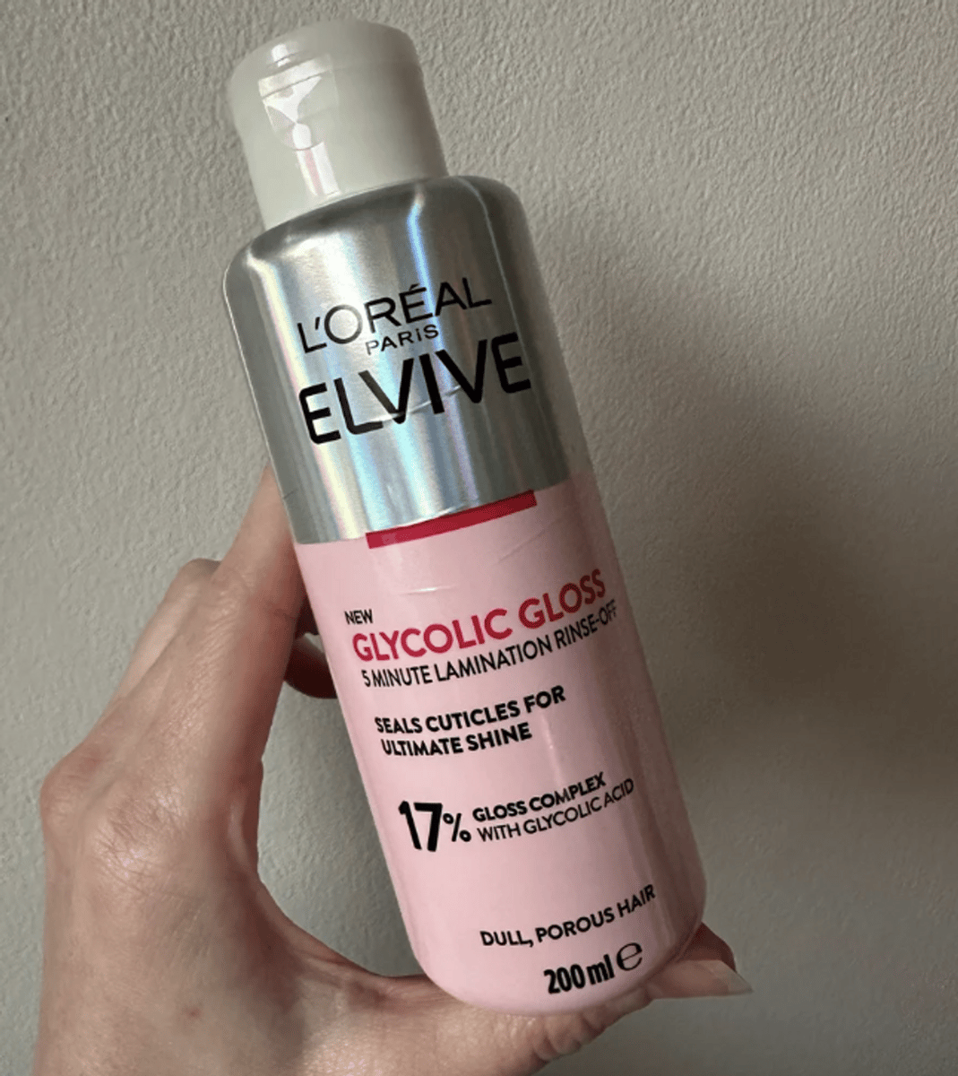 L'Oréal Paris Elvive Glycolic Gloss Lamination Treatment.