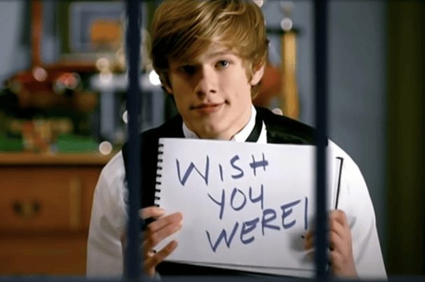Lucas Till in the You Belong With Me music video.