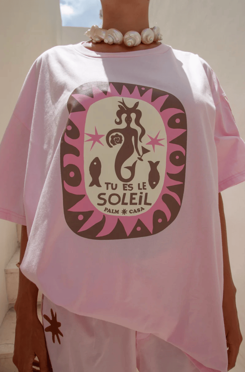 pink oversized graphic tee australia