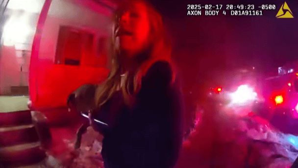 Kimberly Sullivan in bodyworn video from attending firefighters