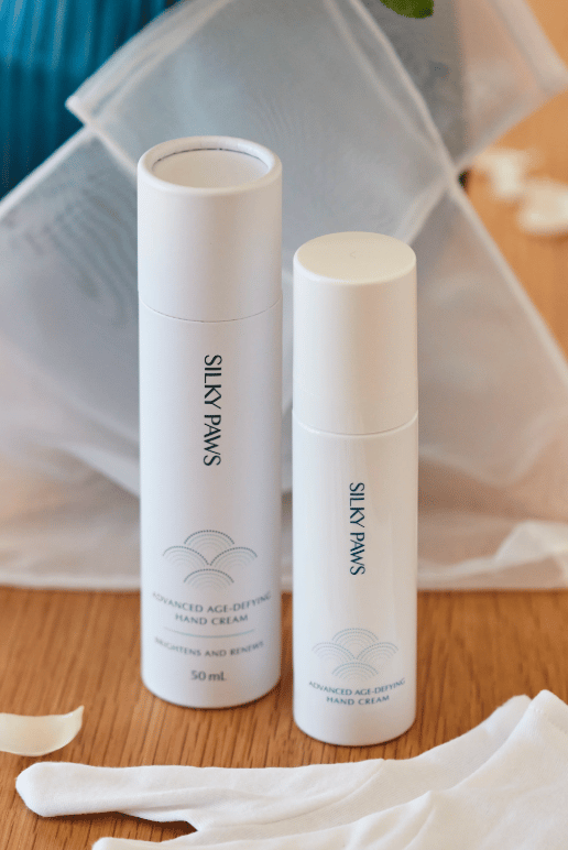 Silky Paws Age Defying Hand Cream.